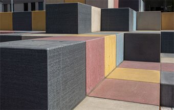 Pigmento inorgânico da Lanxess colore concreto translúcido 