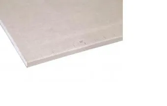 Placa de gesso com as quatro bordas rebaixadas