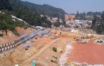 Rodoanel Norte: técnicas modernas são utilizadas para conter encostas