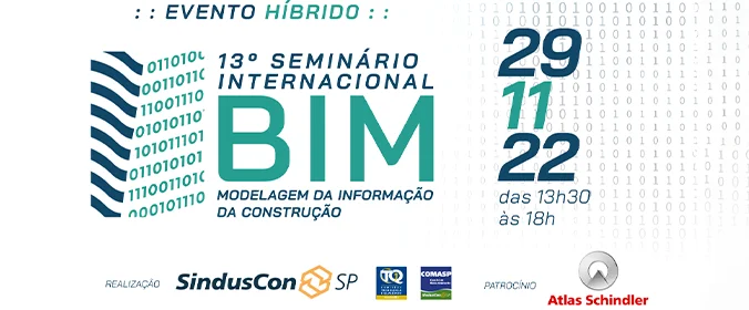 foto do convite para o décimo terceiro seminario internacional bim