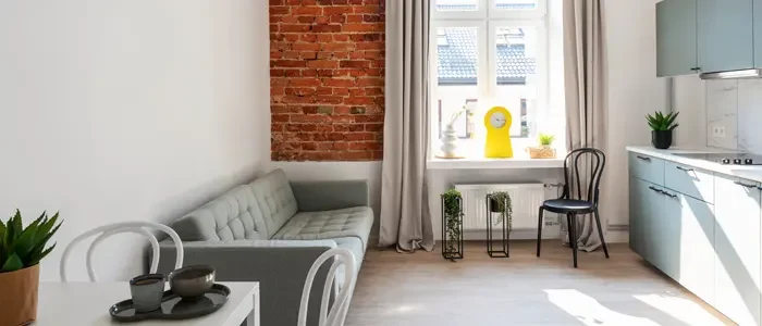 Interior de um apartamento pequeno