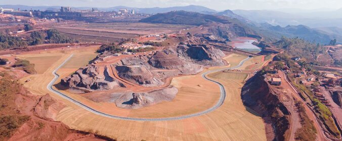 imagem aérea da barragem Pontal da Vale que será desativada