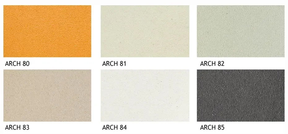 Cartela de cores do ARCH LISCIO.