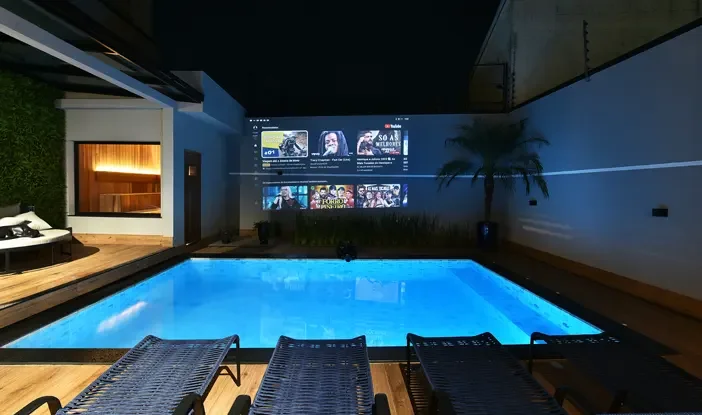 Casa Cinema, assinada pelo escritório DBALE Arquitetura.