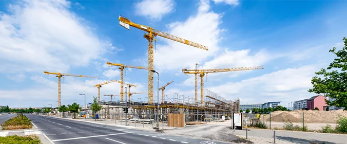 foto de um canteiro de obras