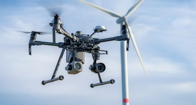 foto de um drone adaptado para a indústria
