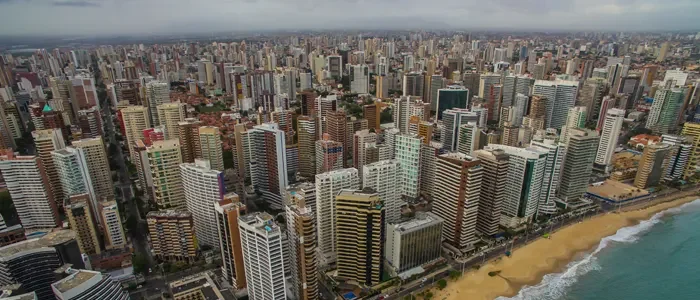Vista aérea de Fortaleza