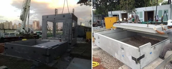 Guindastes - Estrutura de concreto