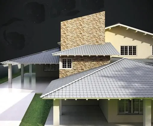 Telhas Planas de Porcellanato oferecem encantamento sem ostentação