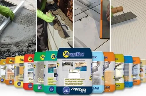 Argamassas para todos os tipos de obras, desde a fundação até o acabamento
