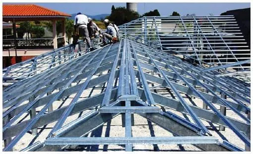 Estrutura de Aço Galvanizado para telhado