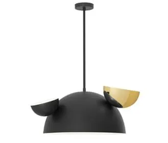 La Lampe - Beijo - Preto e Dourado