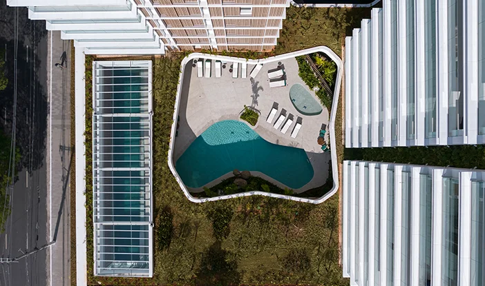 piscina do edifício Oscar Ibirapuera