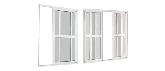 Portas de correr sem divisão central