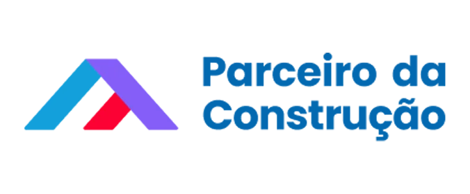 logo da plataforma Parceiro da Construção, da Saint Gobain e da ArcelorMittal    