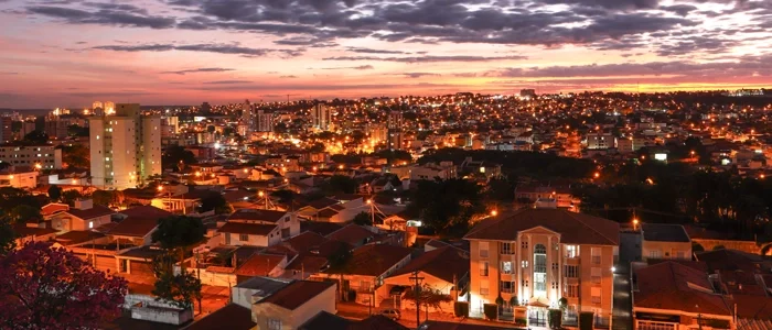 Vista aérea da cidade de São Carlos