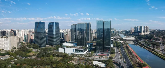 imagem aérea da cidade de São Paulo