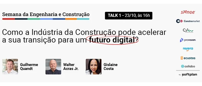 Semana da Engenharia e Construção - Palestra do dia 01